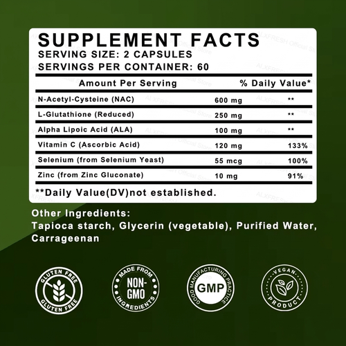 Premium NAC + Glutathione Supplement
